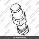 Pulley Wrench Pin, 27mm (T3880426)