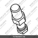 Pulley Wrench Pin, 27mm (T3880439)