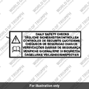 Label, Daily Safety Checks (T3900152)