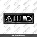Label, Headlight, Do Not Cover, Black (T3900496)