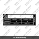 Label, Tyre Pressures, BR (T3903903)