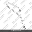 Pannier Rail, LHS, Chrome (T9518162)