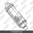 Silencer, Slip On, Arrow, LH (T9600561)