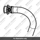 Exhaust Header Pipe, LH, Black (T9600603)