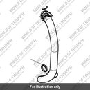 Exhaust Header Pipe, RH, Black (T9600604)
