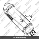 Silencer, Slip On, Arrow, RH (T9600838)