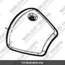 Heel Guard, Silencer, RH, Chrome (T9600975)