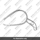 Mirror, Teardrop, Homol, LH, Blk (T9630351)