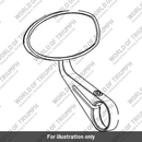 Mirror, Bar End, Assy, Black (T9630402)