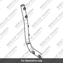 Backrest, Upright, RH, Chrome (T9750804)