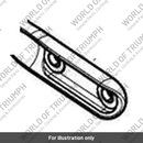 Backrest, Upright, LH, Chrome (T9750805)