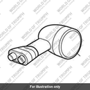 LED Indicator, Med, D40, 200 Lead (T9830072)