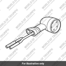 LED Indictor, Short, D64, 250 Lead (T9830074)