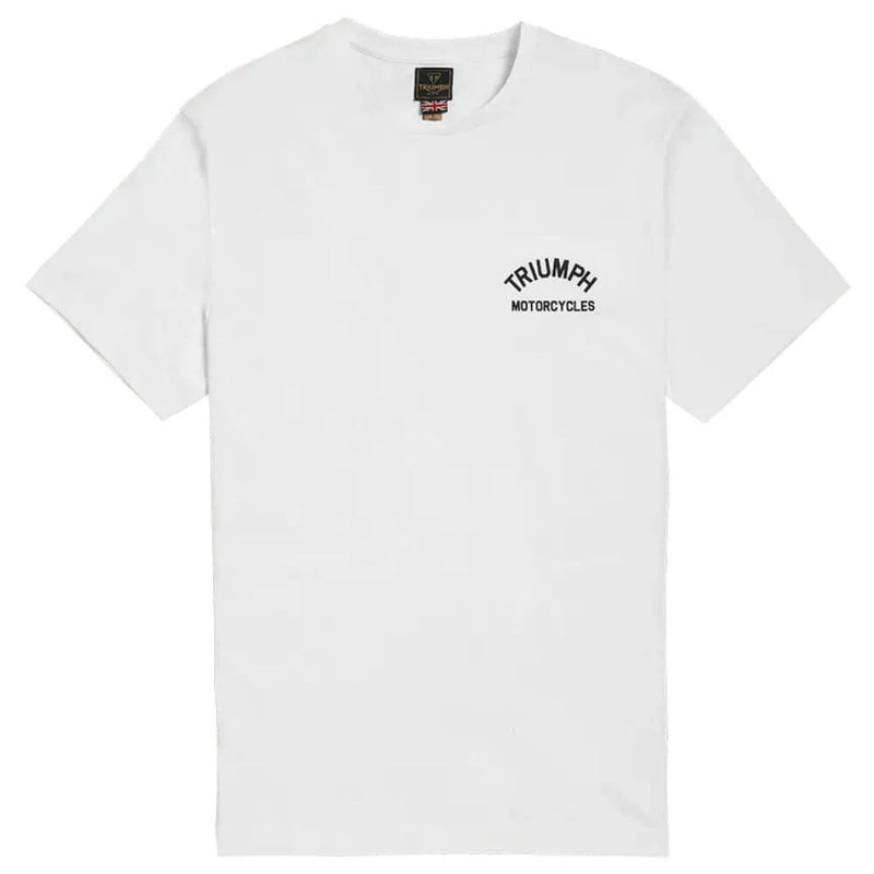 Triumph Mens Castle T Shirt - White