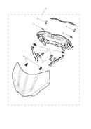 Triumph Flyscreen Kit A9708718