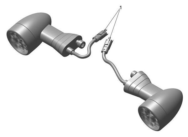 Triumph Rear LED Indicator Kit - Short Stem A9838274 – World Of