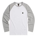 Triumph Mens Blackwell White & Grey Long Sleeved T Shirt
