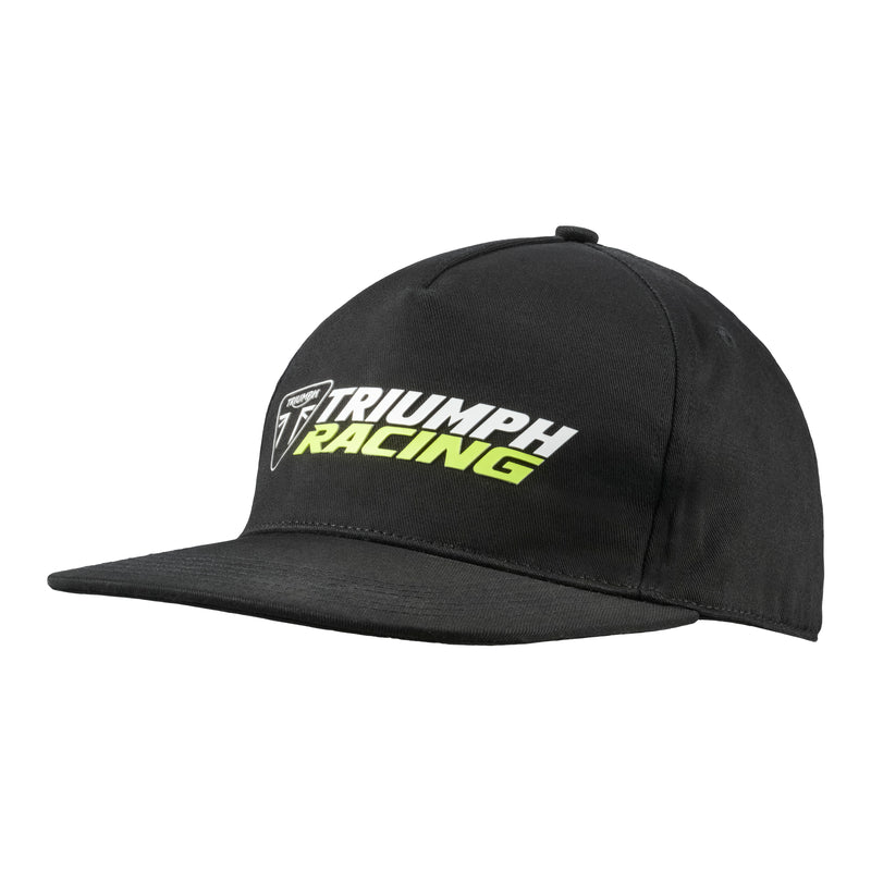 Triumph Racing Flat Peak Baseball Cap Black