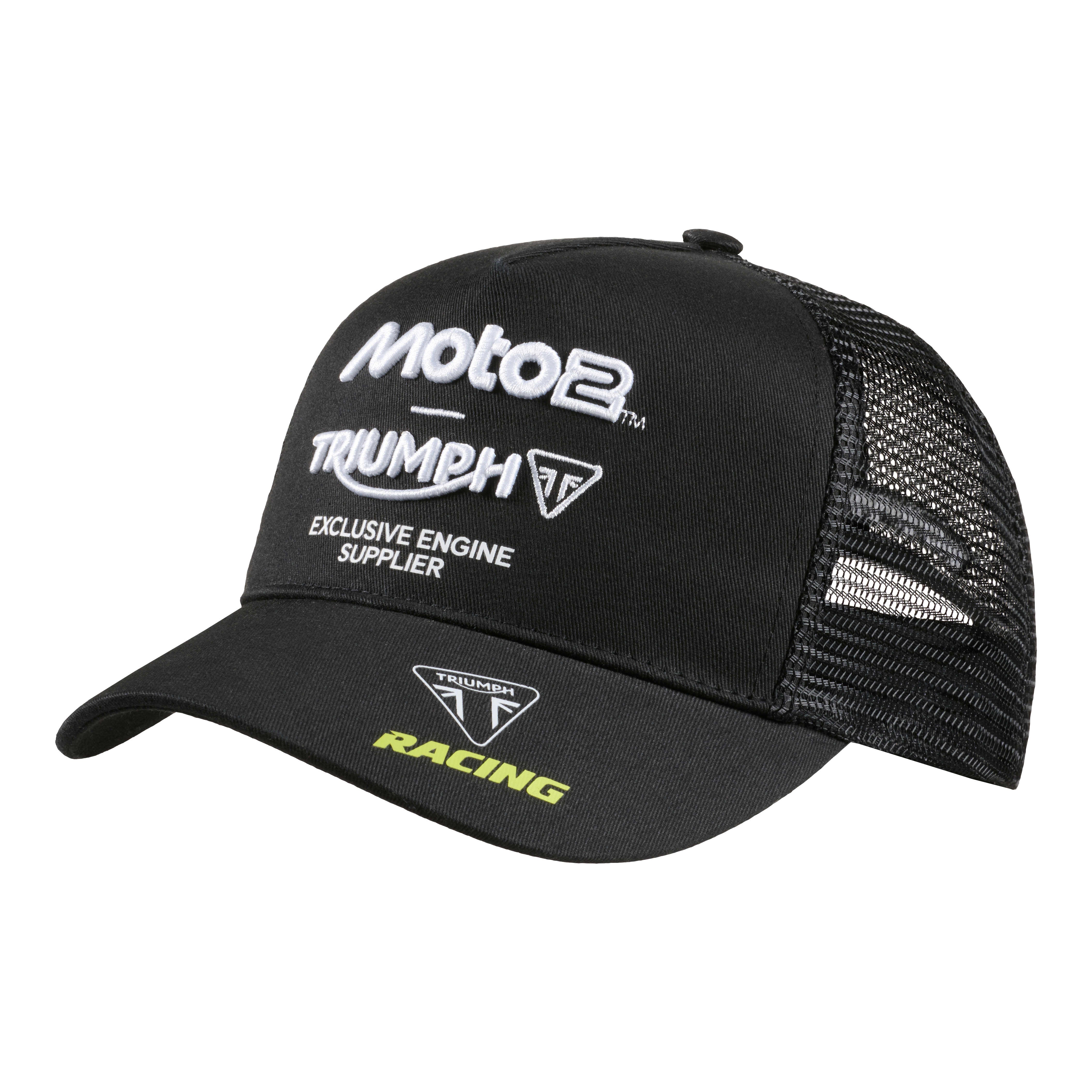 Triumph Moto2™ Baseball Trucker Cap in Black