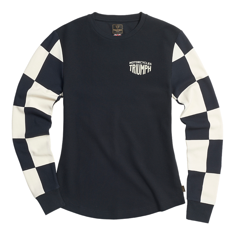 Triumph Ladies Nikki Black & Bone Long Sleeved Top