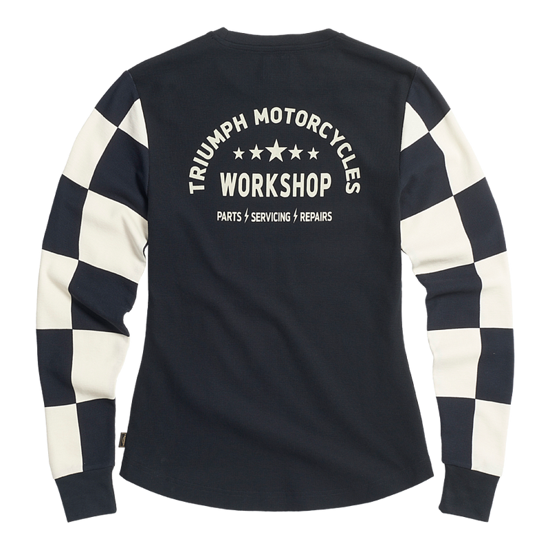 Triumph Ladies Nikki Black & Bone Long Sleeved Top