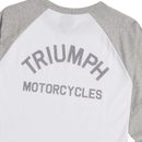 Triumph Mens Blackwell White & Grey Long Sleeved T Shirt