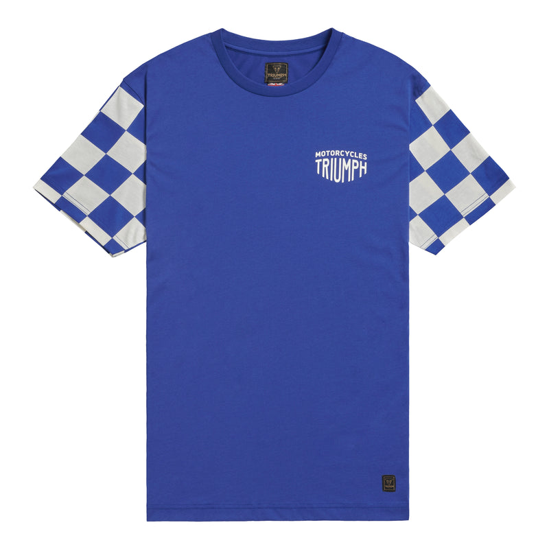 Triumph Mens Preston Blue & Bone T Shirt