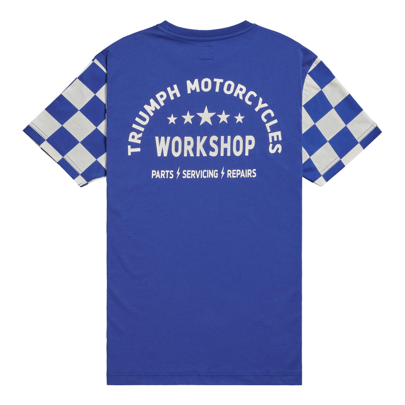 Triumph Mens Preston Blue & Bone T Shirt