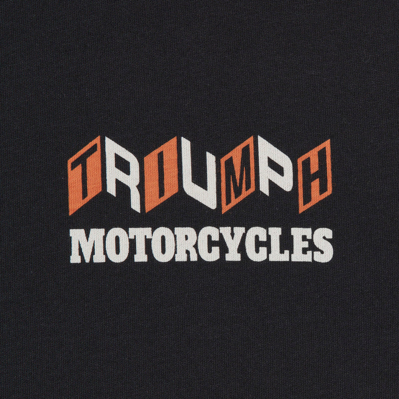 Triumph Mens Good Vibes Black T Shirt