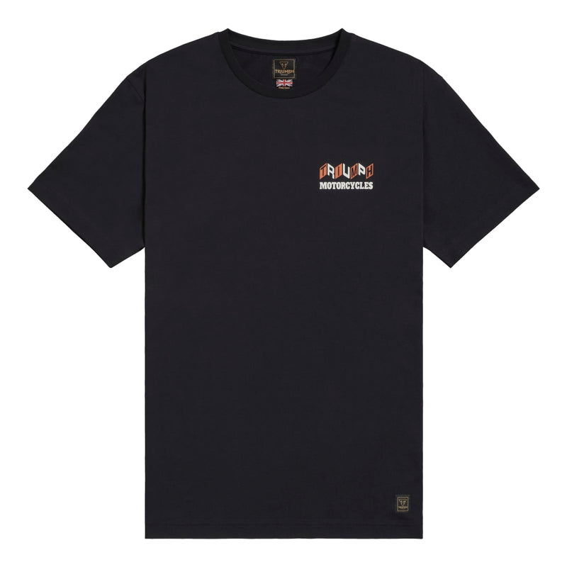 Triumph Mens Good Vibes Black T Shirt