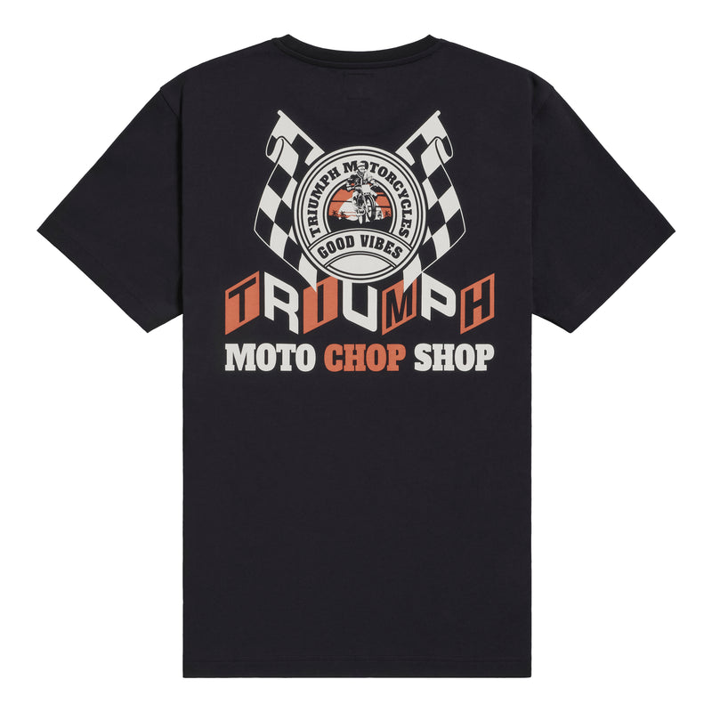 Triumph Mens Good Vibes Black T Shirt