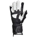 Triumph Mens Triple Leather Gloves Black & White