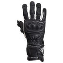 Triumph Mens Triple Leather Gloves Black & White