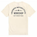 Triumph Mens Workshop Bone Crew T Shirt