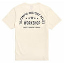 Triumph Mens Workshop Bone Crew T Shirt