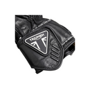 Triumph Mens Triple Leather Gloves Black & White