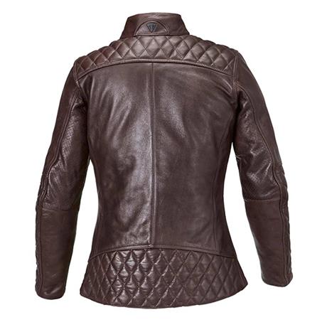 Triumph Ladies Andorra Leather Jacket Oxblood Red