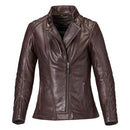 Triumph Ladies Andorra Leather Jacket Oxblood Red