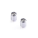 Triumph Valve Caps - Laser Etched Chrome