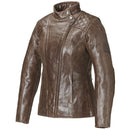 Triumph Ladies Barbour Leather Jacket Brown